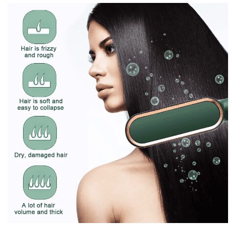 Electric Professional Hair Straightening Brush For Girls/ Women - Quick Heat, Auto Shut Off (Random Color)